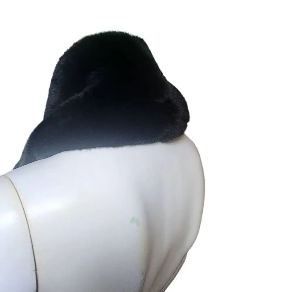 Christian Siriano Black Faux Fur Scarf - Picture 5 of 5